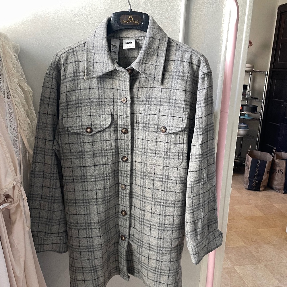 Vintage DKNY flannel shirt jacket